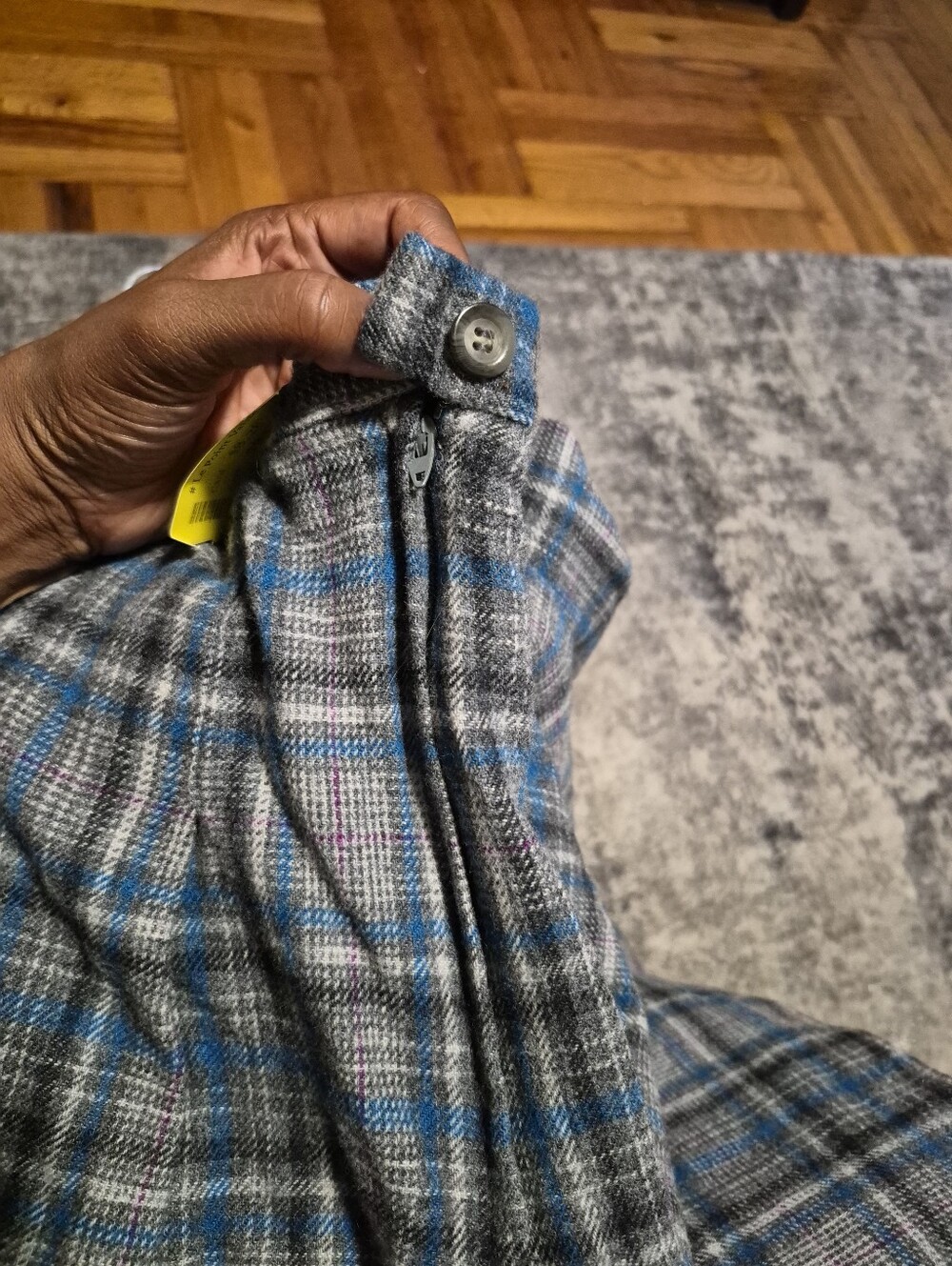 Vintage Pendleton Wool Plaid Pleated Midi Skirt 24W Made USA - Picture 6 of 6